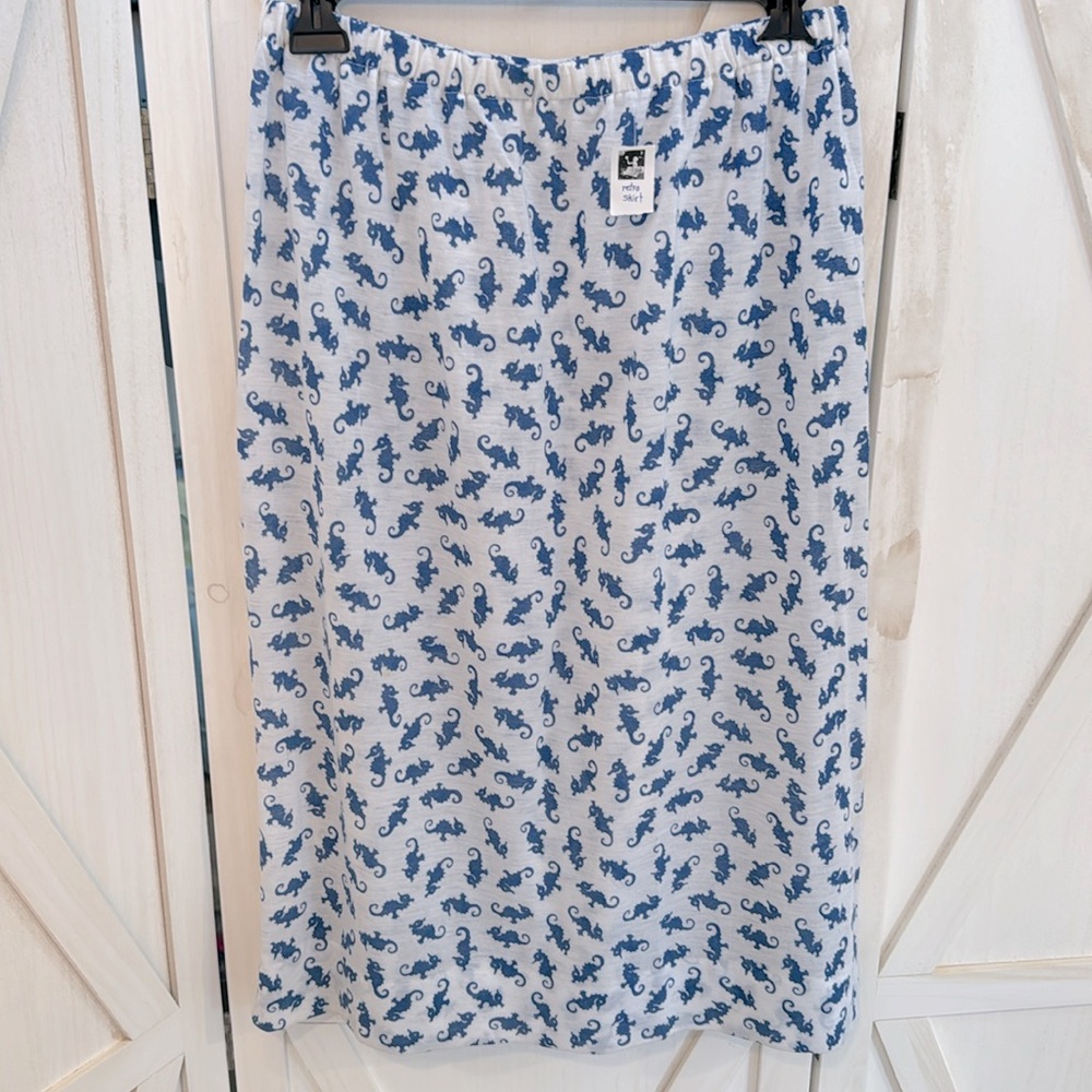 Vintage Seahorse Midi Skirt